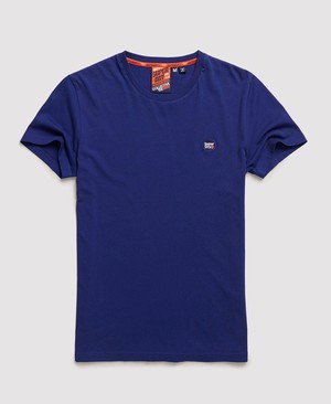 Superdry Collective Férfi Pólók Kék | RXZJE0178